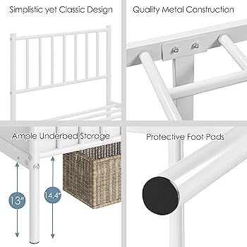 YEHYUN【repetition】 Amazon.com: Yaheetech Twin Size Bed Frame Metal Platform